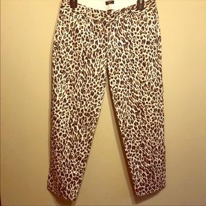 Fun J Crew animal print pants